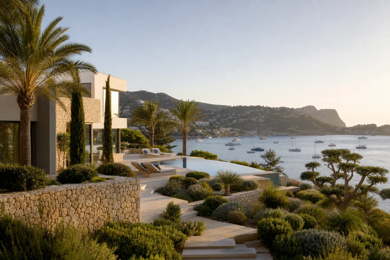 Moderne Villa mit Meerblick in Port d'Andratx, Mallorca